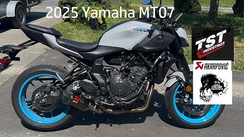 2025 Yamaha MT07; TST intake with Akrapovic full exhaust, testing and tuning:  Flashed by Vcyclenut