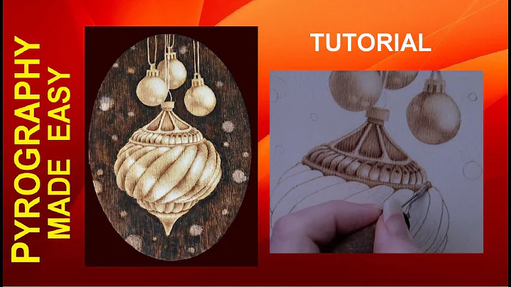 Wood burning -  Christmas Ornamental Glow - pyrogr...