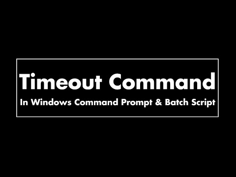 Batch File Commands: Pause, Delete, Sleep & More - Video & Lesson  Transcript