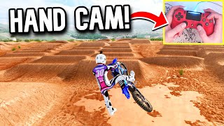 WHAT A PRO PLAYERS HANDS DO IN AN INTENSE MX BIKES RACE! screenshot 3