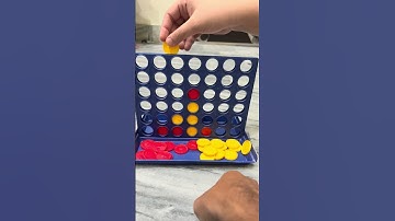 Connected 4 in a row game challenge #fun #challenge #games #boardgames #entertainment #shorts