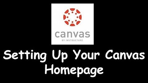 Setting a Homepage in Canvas