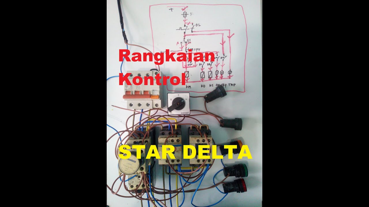 Rangkaian kontrol star delta - YouTube