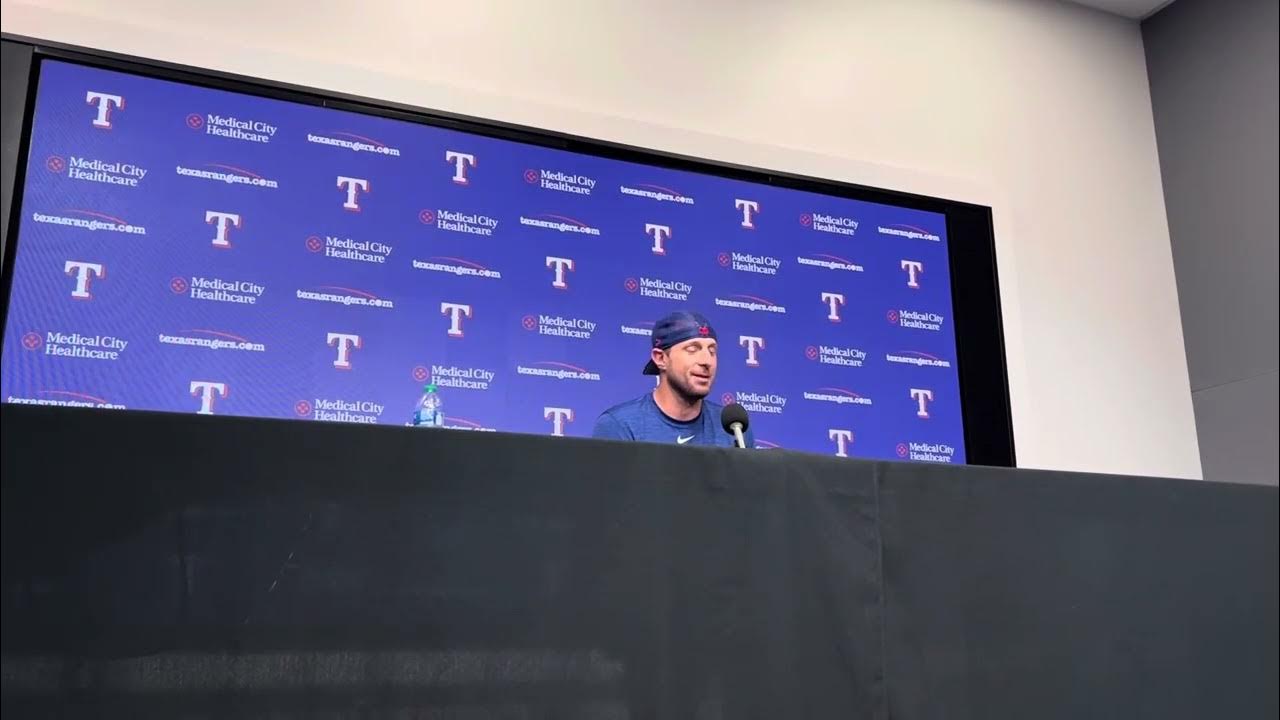 Cut4 on X: A first look at Max Scherzer in his new Rangers threads. 👀   / X