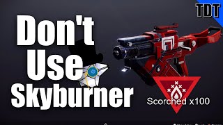 Giving Skyburner’s Oath Instant Solar Ignition | Destiny 2 Dev Letter