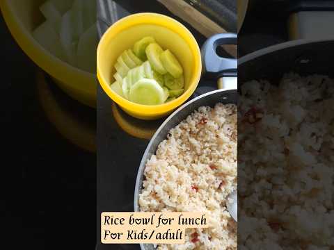 #ricebowls #kids #kidsfood #food #chicken #broccoli #egg #cucumber #brownrice #salad