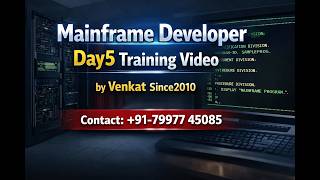 Mainframe Developer Training Day5_ TSO ISPF JCL VSAM COBOL DB2 CICS_7997745085