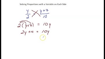 Solving Proportions with a Variable on Each Side