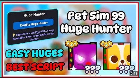 🎄 Pet Sim 99 Script   Huge Hunter!   🎁