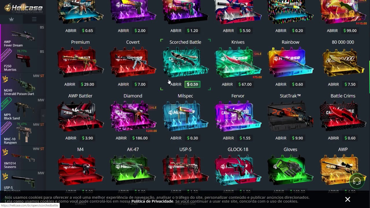 [CS:GO OPEN CASE] ABRINDO CAIXA FADE [hellcase] - YouTube