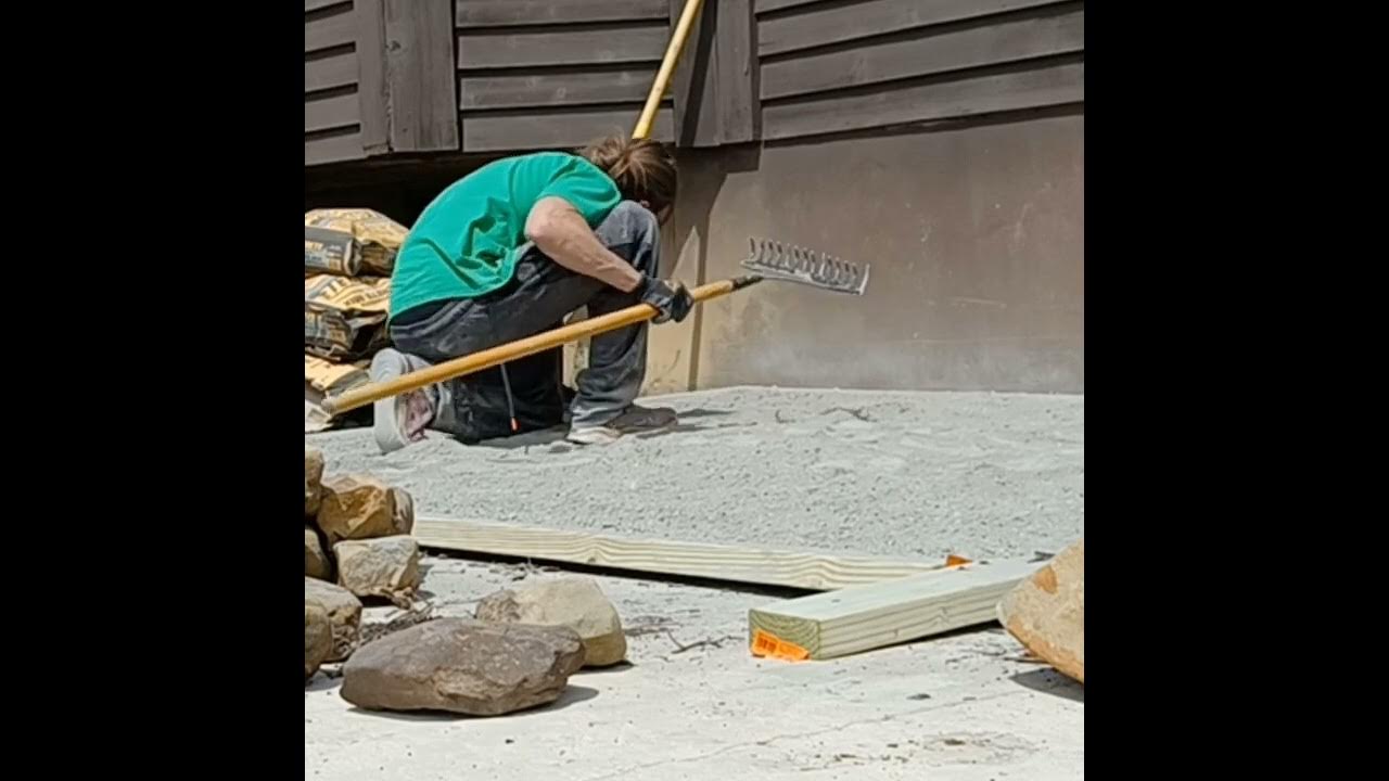Dry Pour Concrete Patio Slab! DIY YouTube