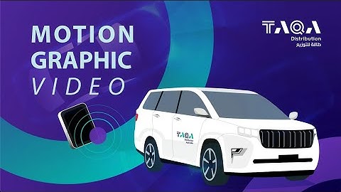 Motion Graphic Video Vehicle Smart Reader for TAQA Distribution Vehicles