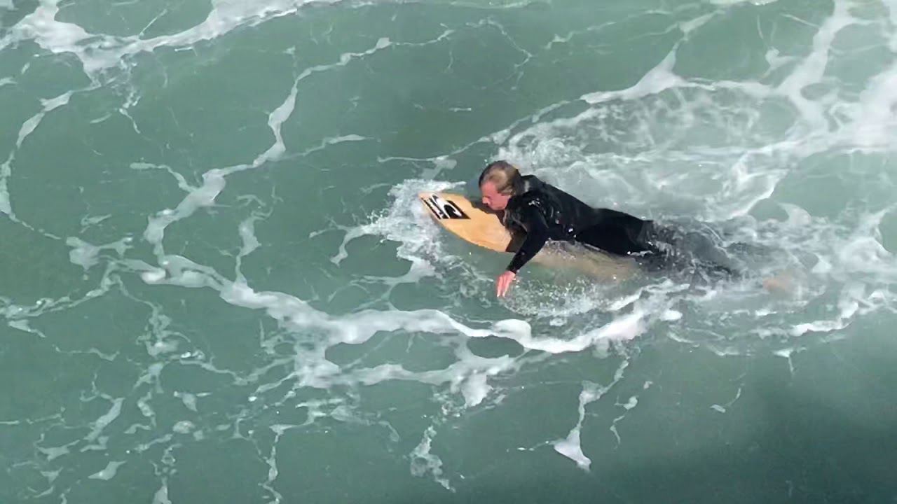 Surfing February 13 Thursday 1132 AM Pacific beach San Diego