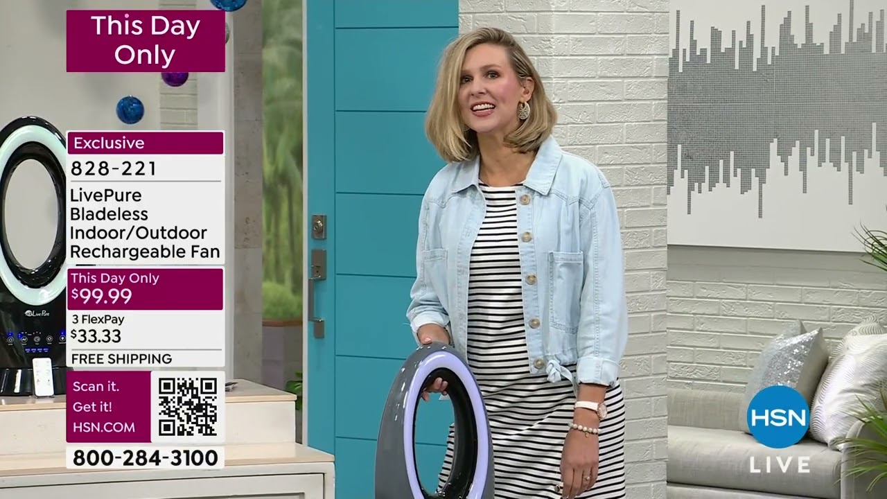 LivePure Bladeless Indoor/Outdoor Rechargeable Fan