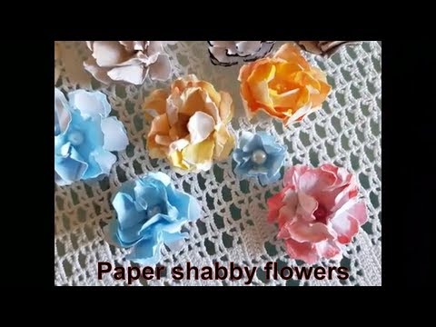 Fiori di carta shabby velocissimi