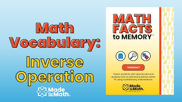 Math Vocabulary: Inverse Operation