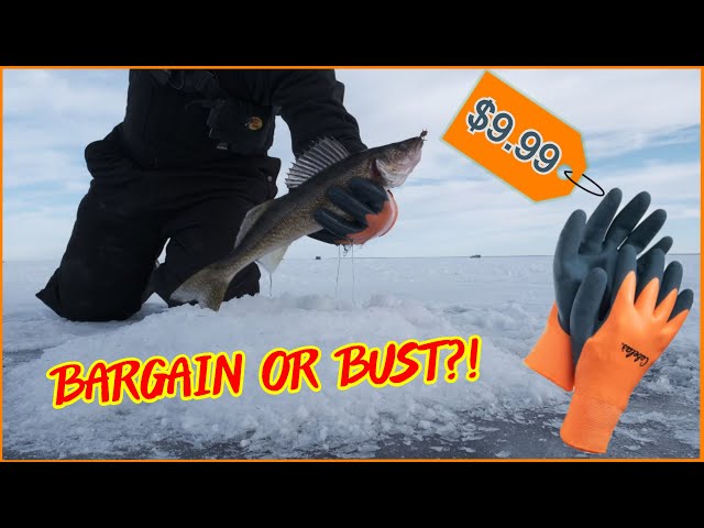 Cabelas Extreme Ice Waterproof Insulated Gloves vs Lake of the Woods Ice  Fishing - Complete Review! 