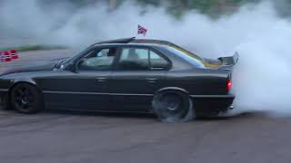 BMW E34 with S54 burnout
