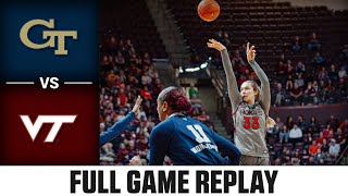 Georgia Tech vs. Virginia Tech Full Game Replay | 2023-24 ACC Women’s Basketball