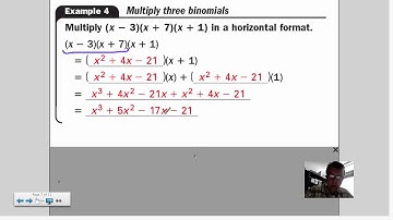 5.3 Add, Subtract & Multiply Polynomials
