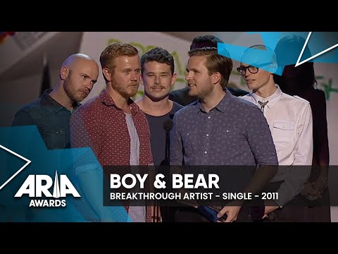 Boy & Bear win Breakthrough Artist - Single | 2011 ARIA Awards
