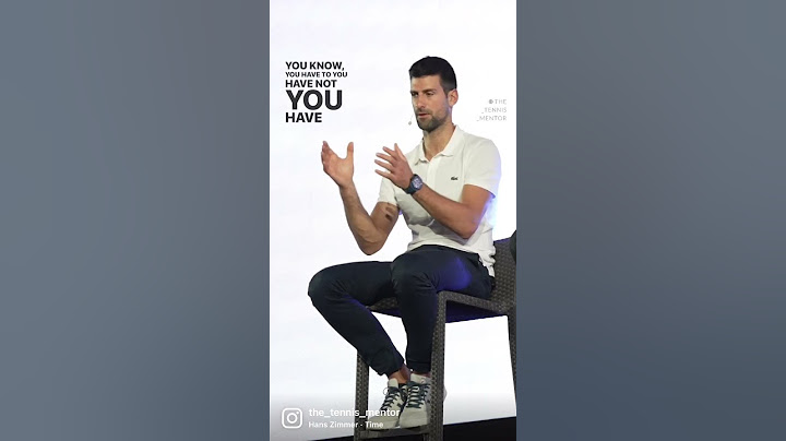 Novak Djokovic Advice #tennis