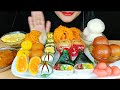 ASMR:INDIAN DESERTS/SWEETS RASGULLA,RASMALAI,LADDU,GULAB JAMUN,JALEBI *FOOD EATING VIDEOS*