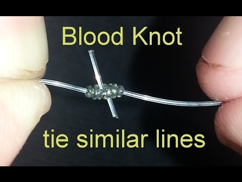 Blood Knot - Joining similar fishing lines easily into the strong knot -  How to Fish channel 