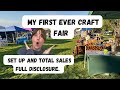 Selling my sewn goods at a craft fair ￼