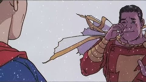 Superman Confronts Shazam 