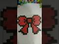 🎀🎀 # Pixel art idea #Pixel #pixels #artform #bow#pixelart #cute #mini