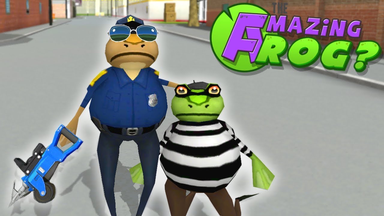 ARRESTING CRIMINALS?! Amazing Frog Gameplay Rocket Fuel & Grappling