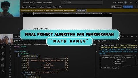 final project algoritma dan pemrograman "aplikasi sederhana math games"