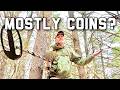 I couldn't miss the coins today metal detecting which is peculiar