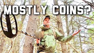 I couldn't miss the coins today metal detecting which is peculiar