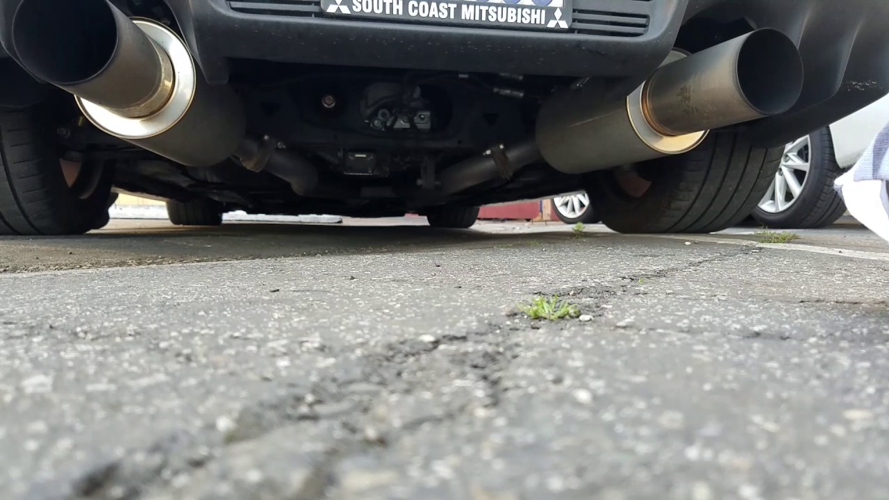 HKS HiPower exhaust EVO X startup YouTube