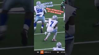 TREVON DIGGS ✭ #COWBOYS CB MAKES FINAL INTERCEPTION OF 2023🚨 Torn ACL Ends Promising Season 👀 #NFL