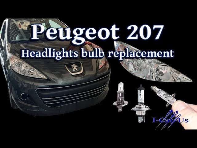 Peugeot 207 - Cheap LED vs Halogen Headlight bulbs 