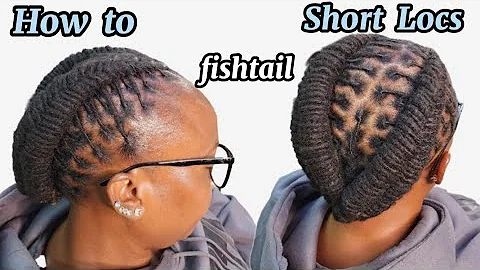 Double Invisible Fishtail Braid on short LOCS