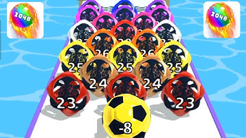 Marble Run 3D-Color Ball Race | 2048 ball run game video gameplay Mobile Android iOS New Levels 114