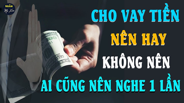 Cho ai vay tiền tiếng anh là gì