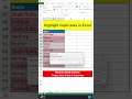 How to Highlight Duplicate Values in Excel – Quick &amp; Easy Tutorial!