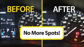 How to Remove White Spots on Plastic Screen Gauge Cluster on your Car Dash Panel