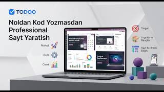 Noldan kod yozmasdan professional sayt yaratish | No Code
