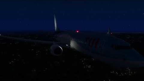 [P3Dv4.2] Epic PMDG 737 Night Arrival into London Gatwick Airport - TUI Boeing 737-800