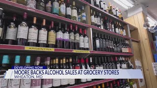 Maryland governor backs alcohol sales at grocery stores