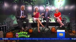 Paula Faris - white skirt and red high heels - nice legs - Oct. 31 2015 by mazzicmedia 12,219 views 8 years ago 40 seconds