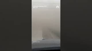 Dust storm blankets parts of North Dakota