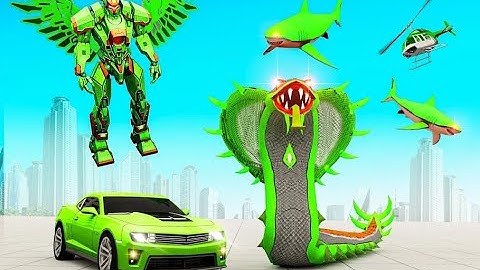 Multi War Anaconda Snake Car Robot Games