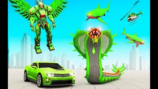 Multi War Anaconda Snake Car Robot Games screenshot 5